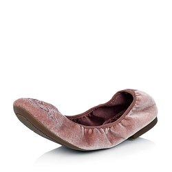 84元  BATA/拔佳120周年粉色丝绒超舒适香槟粉女鞋
