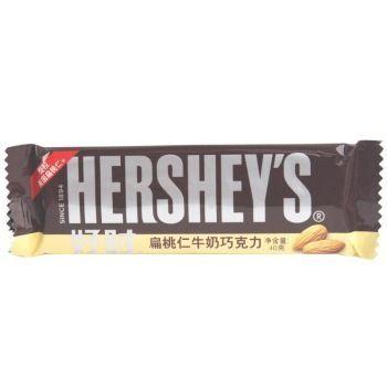 HERSHEY'S 好时 扁桃仁牛奶巧克力排块40g （加量装与正常装随机发售） 4元