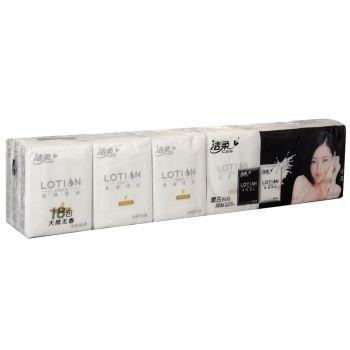 C&amp;S 洁柔 Lotion系列 迷你型 纸手帕 4层6张18包 13.9元 （可满 59 -20 ）