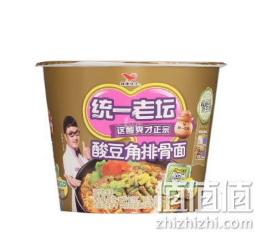 统一老坛酸豆角排骨面