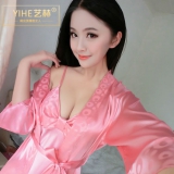 艺赫 女士仿真丝性感睡衣