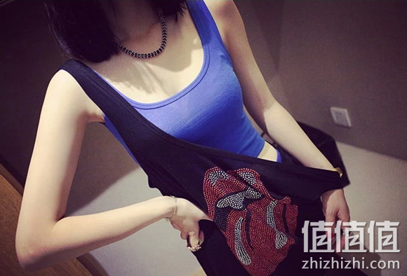 女士短款修身吊带背心