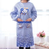 韩版一体式防水长袖围裙