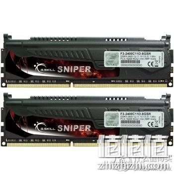 G.SKILL 芝奇 SNIPER F3-2400C11D-8GSR DDR3台式内存（4G*2、2400）                439元包邮（449-10）