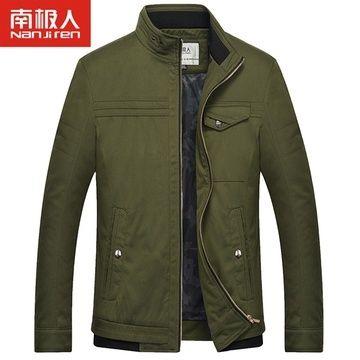 Nan ji ren 南极人 2015春款新款男士夹克 风衣 男(军绿色3631 170) 99元