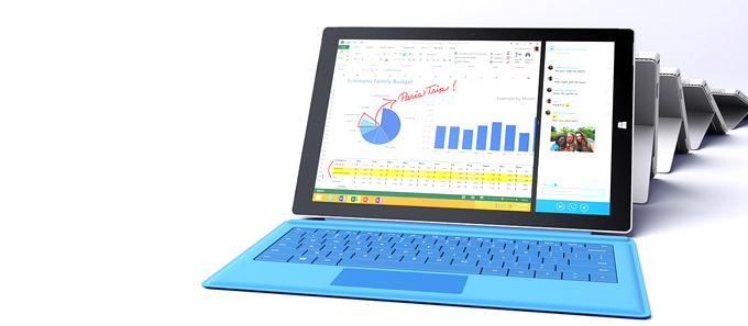 Microsoft微软 Surface Pro 3专业版 带键盘 移动端6388元  小神价