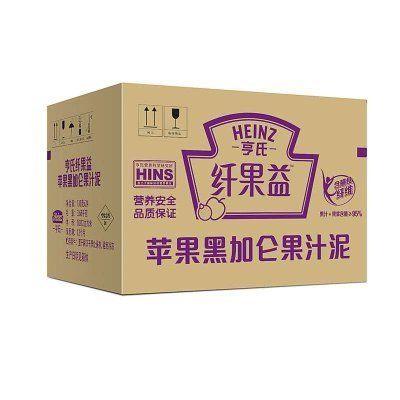 Heinz亨氏纤果益苹果黑加仑果汁泥130g*24 69.9元