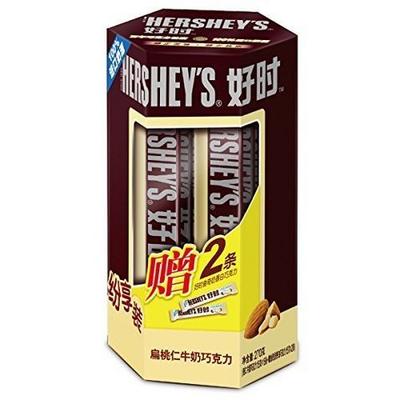 HERSHEY'S 好时 扁桃仁牛奶巧克力 家庭装240g*2桶 49.5元 （第二件半价）