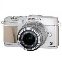 3099元 奥林巴斯(OLYMPUS) 数码微单 E-P5-1442 -2 RK(C)白色机身+银色镜头(WHT/SLV)