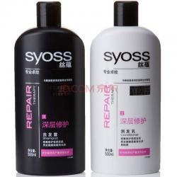 29元 syoss 丝蕴 深层修护套装(洗发露500ml+润发乳500ml)+丝蕴(syoss) 臻粹莹润派发装 (10洗+10润)