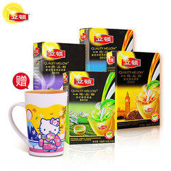49元   赠Hello Kitty马克杯！Lipton立顿 绝品醇奶茶粉40条装 49元  包邮