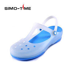 9.9元   SIMO-TIME 喜慕年华 女款 变色果冻洞洞鞋 9.9元  包邮  （多色可选）
