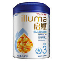 惠氏启赋(Wyeth illuma)3段（1-3 岁）幼儿配方奶粉900g罐装 原装进口，298元