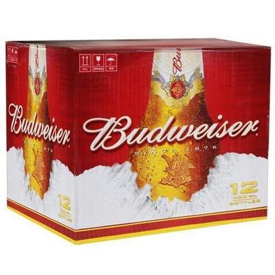 Budweiser 百威 啤酒整箱装(460ml*12) 49.9元