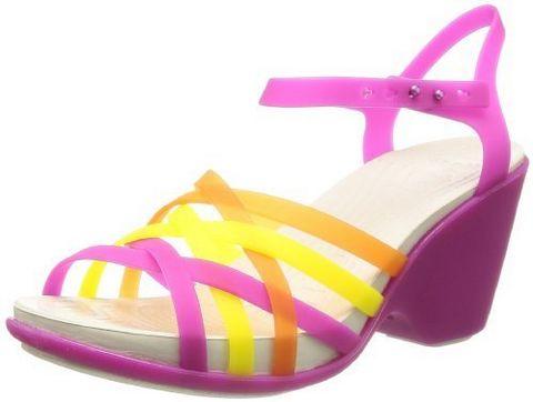 Crocs 女士 Huarache SW 坡跟凉鞋 113.03元