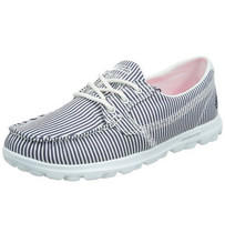 Skechers斯凯奇ON-THE-GO系列 女生活休闲鞋时尚双向条纹航海风gogamat，279元