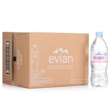 evian 依云 天然矿泉水 1L*12瓶 109元 包邮