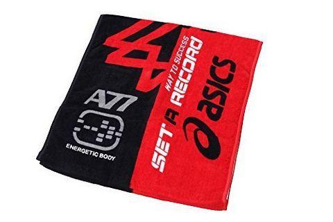 ASICS 亚瑟士 男式 洗面毛巾 XAK204-2390  红色 / 黑色 均码 67.9元