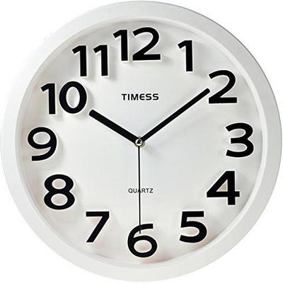 TIMESS 13英寸时尚创意 超酷立体刻度超静音 客厅挂钟 2001 象牙白(直径约：33厘米) 79元