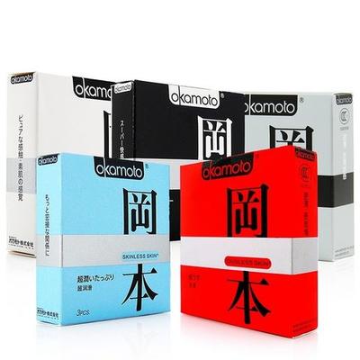 Okamoto 冈本 安全套 旅行装SKIN系列纯3只装+SKIN至尊3只装+SKIN超润滑3只装+SKIN激薄2只装+SKIN质感超薄(香草)2只装(进) 28.8元  (包邮 ）