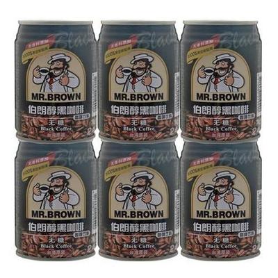 限华东：Mr.Brown 伯朗 咖啡 240ml(台湾进口 罐） *6 16.2元
