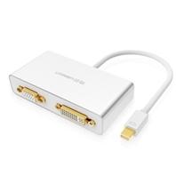绿联 10438 苹果Mini Displayport转VGA/HDMI/DVI三合一转换器 89元  原价98 元