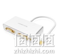 绿联 10438 Displayport转VGA/HDMI/DVI三合一转换器 京东商城价格