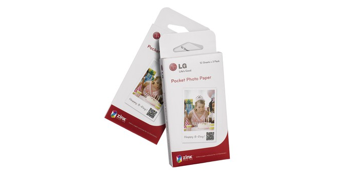LG PS2203 Pocket Photo 2.0 口袋相印机专用相纸 30张 59元 新低+满 减