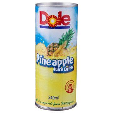 Dole都乐 菠萝汁饮料 240ml 菲律宾进口*2件 5.9元