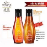 滋源 无硅油茶籽洗发水60ml+护发素60ml
