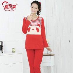 35元  韩版休闲孕妇秋装月子服哺乳衣春季产后大码孕妇睡衣喂奶衣套装