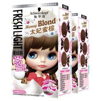 Schwarzkopf 施华蔻 斐丝丽泡泡染发乳6-5 /9太妃蜜棕×2 109元