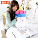 猪掌柜 奶瓶抱枕公仔 26cm