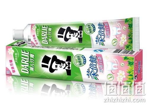 黑人茶倍健茉莉白茶牙膏