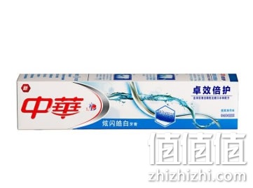 中华炫闪皓白牙膏