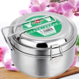 牵手 双层不锈钢圆形饭盒