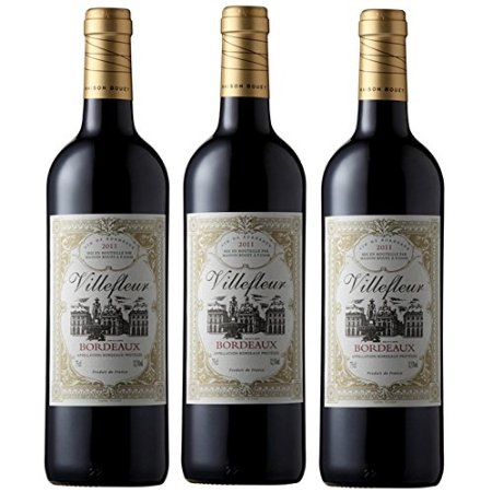 Ville fleur 花之乡 干红葡萄酒 750ml*3瓶 163元 （券 后133元 包邮 ）