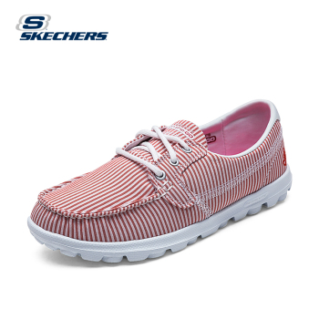 Skechers 斯凯奇 ON-THE-GO系列 女子 生活休闲鞋时尚双向条纹航海风 gogamat 帆船休闲鞋 13781 3色 299元 (用码后279元 )
