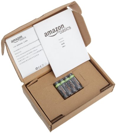 AmazonBasics 亚马逊倍思 AA型（5号）镍氢预充电可充电电池（4节/2000mAh）40元