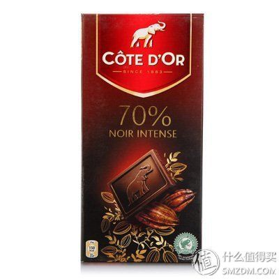 App端：COTE D'OR 克特多金象 真味特醇浓黑巧克力100g*3板33.7元 包邮 （53.7-20 ）