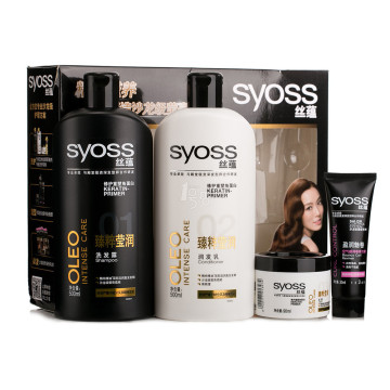 Syoss 丝蕴 臻粹洗护4周年套装（洗500ml+润500ml送发膜90ml+弹力素30ml）49元 （可满 199 -100 ）