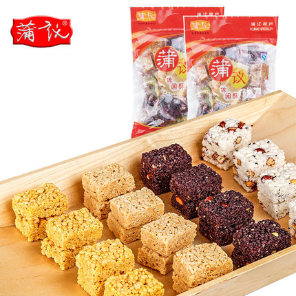 蒲议 蛋黄味、海苔味夹心米果卷500g 12.8元 包邮 （另有 ）