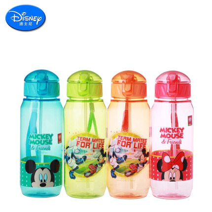 Disney 迪士尼 儿童吸管杯 400ml 9.9元 包邮 （多色可选）