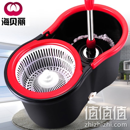 海贝丽 双驱动手压拖把桶