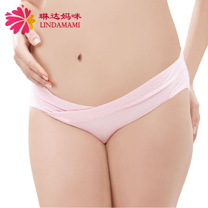 琳达妈咪 纯棉低腰孕妇内裤 6.8元 包邮 （5色可选）