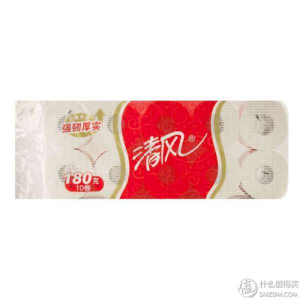 清风 卷纸 3层180g卷纸*2提35.8元 （第二件0元 ，合17.9元 /提）