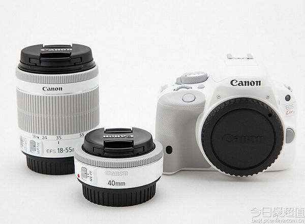 预约：Canon佳能 EOS Kiss X7（100D）白色版 18-55 &#x2F;40mm STM 双镜头套装 3499元  日本直邮