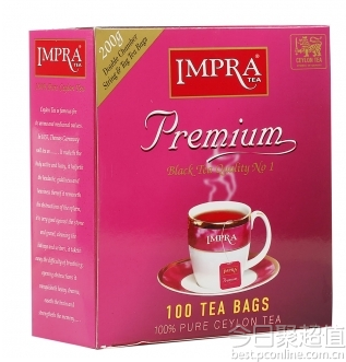 IMPRA 英伯伦 波曼优质红茶(简装) 2g*100袋 49元 ，历史最低