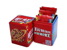 15.9元  彩虹糖原果味200克铁罐装
