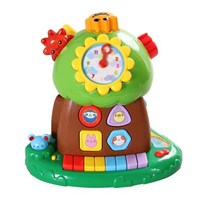 AUBY 澳贝 463425DS 启智系列 趣味小树 婴幼玩具+摇铃*2个 82.6元 包邮